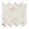 Msi Arabescato Venato White 11.73 In X 11.73 In. Herringbone Honed Marble Mosaic Tile, 10PK ZOR-MD-0380 - alternate 4